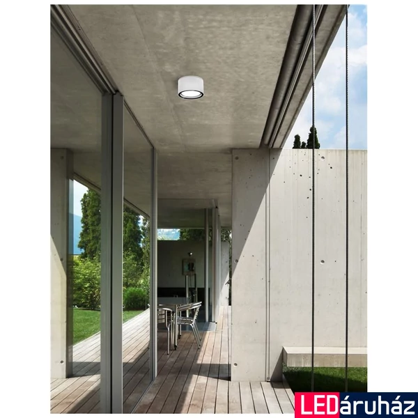 Nova Luce FOCUS kültéri mennyezeti lámpa, fehér, 3000K melegfehér, GX53 foglalattal, max. 1x7W, 424 lm, 752462