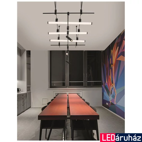 Nova Luce CRIMSON függesztett sín szerkezet, decorative mágneses sínrendszerhez, fekete, 9190350