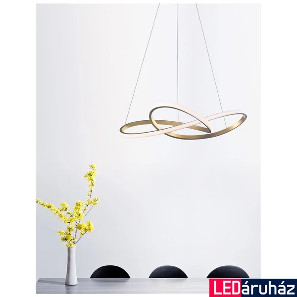 Nova Luce FUSION több ágú függeszték, bronz, 3000K melegfehér, beépített LED, 1x53W, 4081 lm, 1701101002