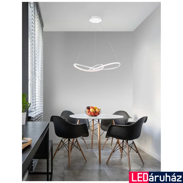 Nova Luce FUSION több ágú függeszték, fehér, 3000K melegfehér, beépített LED, 1x53W, 4081 lm, 1701101001