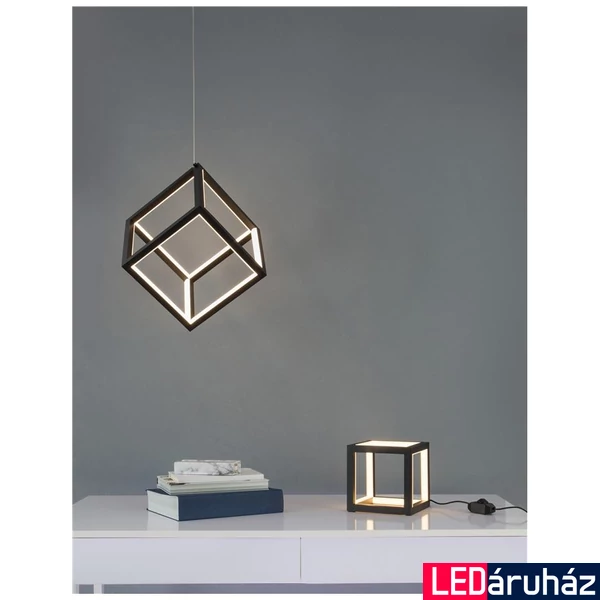 Nova Luce GABBIA 1 ágú függeszték, fekete, 3000K melegfehér, beépített LED, 1x45W, 3375 lm, 9818251