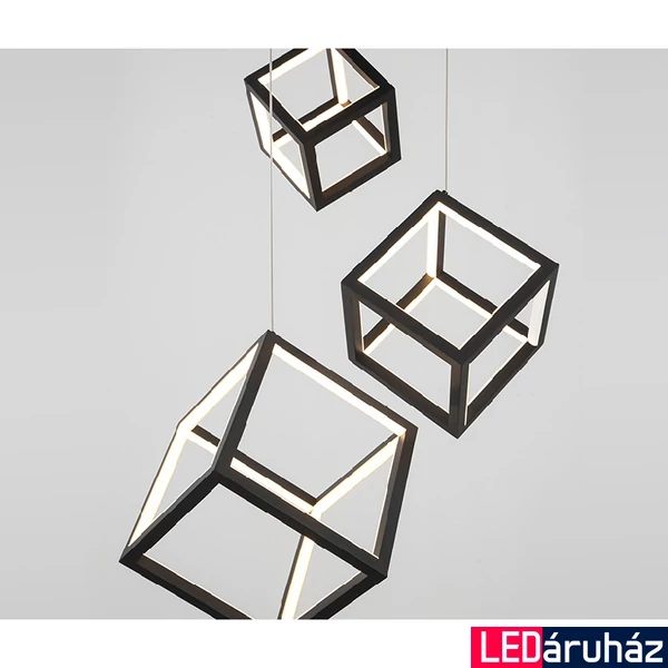 Nova Luce GABBIA több ágú függeszték, fekete, 3000K melegfehér, beépített LED, 1x110W, 8250 lm, 9818231