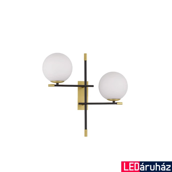 Nova Luce GIT fali lámpa, fekete, G9 foglalattal, max. 2x5W, 9009297