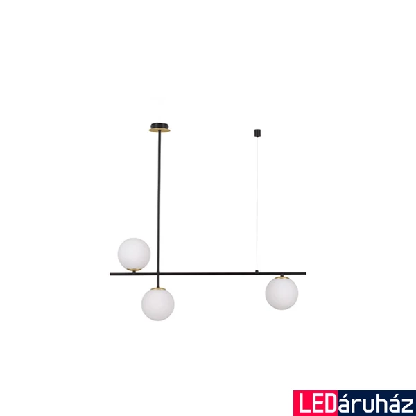 Nova Luce GIT függeszték, fekete, G9 foglalattal, max. 3x5W, 9009295