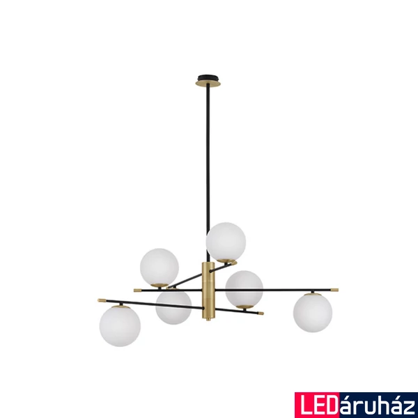 Nova Luce GIT függeszték, fekete, G9 foglalattal, max. 6x5W, 9009296