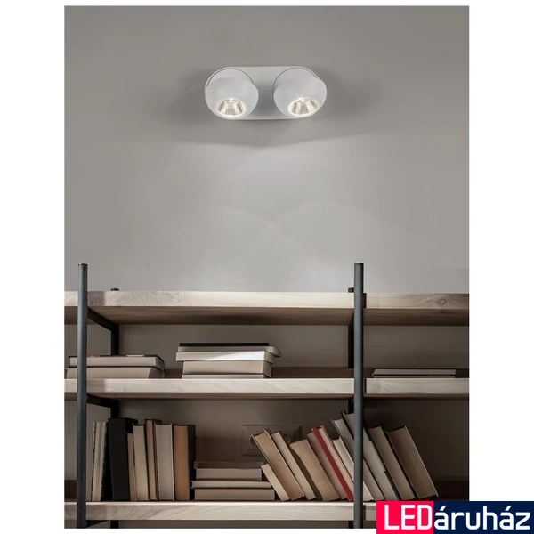 Nova Luce GON spotlámpa, fehér, 3000K melegfehér, beépített LED, 1x10W, 800 lm, 9105202