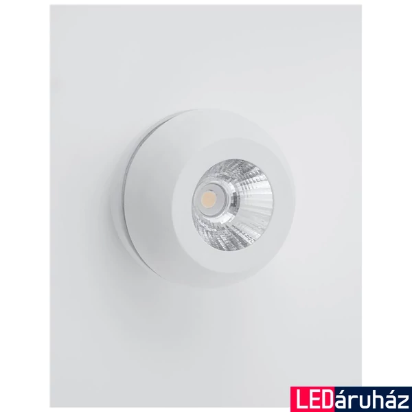 Nova Luce GON spotlámpa, fehér, 3000K melegfehér, beépített LED, 1x5W, 400 lm, 9105201