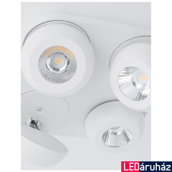 Nova Luce GON spotlámpa, mennyezetre szerelhető, fehér, 3000K melegfehér, beépített LED, 1x20W, 1600 lm, 9105203