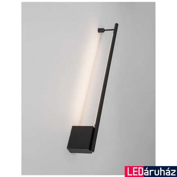 Nova Luce GROPIUS fali lámpa, design, fekete, 3000K melegfehér, beépített LED, 1x10W, 366 lm, 9081130