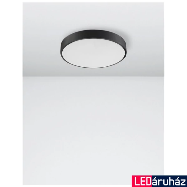 Nova Luce HADON mennyezeti lámpa, fekete, 3000K melegfehér, beépített LED, 1x24W, 1380 lm, 9001531