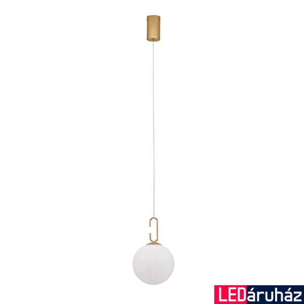 Nova Luce HOOK függeszték, arany, 3000K melegfehér, beépített LED, 1x10W, 1066 lm, 9695224