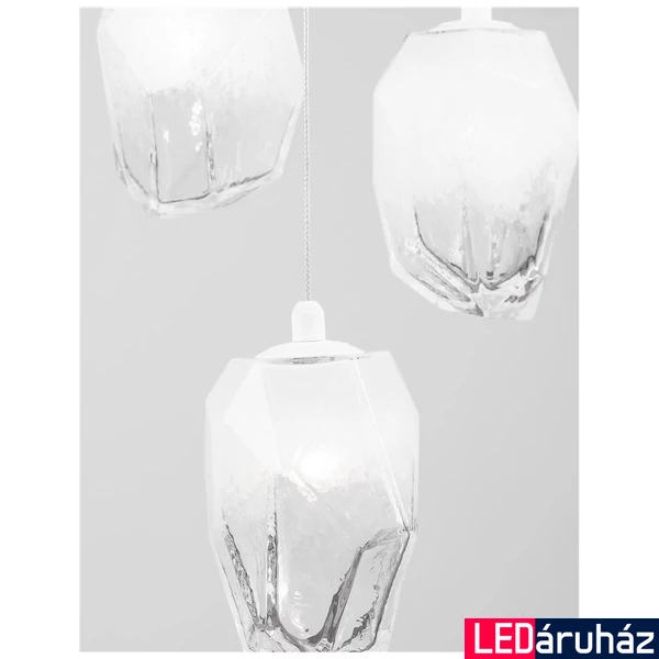 Nova Luce ICE több ágú függeszték, fehér, G9 foglalattal, max. 3x5W, 9160233