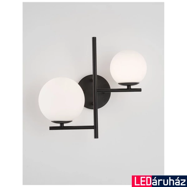 Nova Luce IMPERO fali lámpa, fekete, G9 foglalattal, max. 2x5W, 9190421