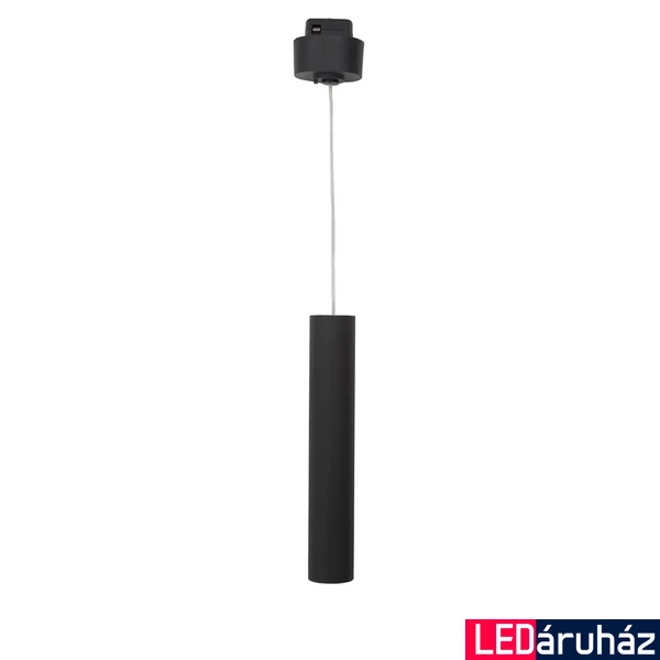 Nova Luce JAZZ sínre szerelhető lámpa, függeszték, profile mágnes profilos sínrendszerhez, fekete, 3000K melegfehér, beépített LED, 1x10W, 720 lm, 8252030
