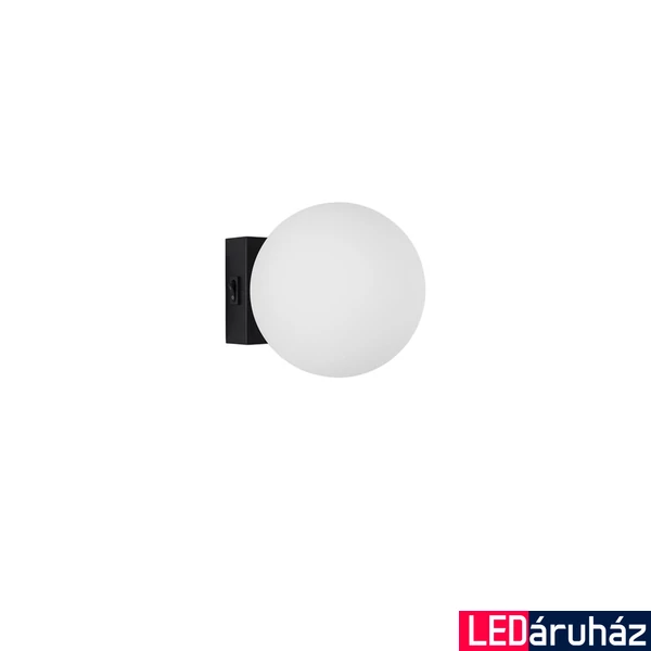 Nova Luce JOLINE fali lámpa, fekete, 3200K melegfehér, beépített LED, 1x6W, 450 lm, 9919601