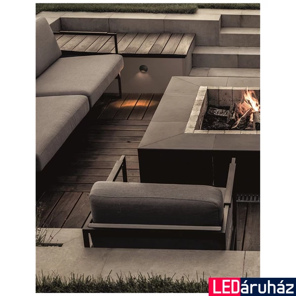 Nova Luce JOYA kültéri süllyeszthető lámpa, fekete, 3000K melegfehér, max. 3W, 48 lm, 9944141