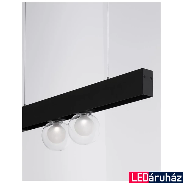 Nova Luce KARMA sínre szerelhető lámpa, profile mágnes profilos sínrendszerhez, fekete, 3000K melegfehér, beépített LED, 1x5W, 380 lm, 9012671