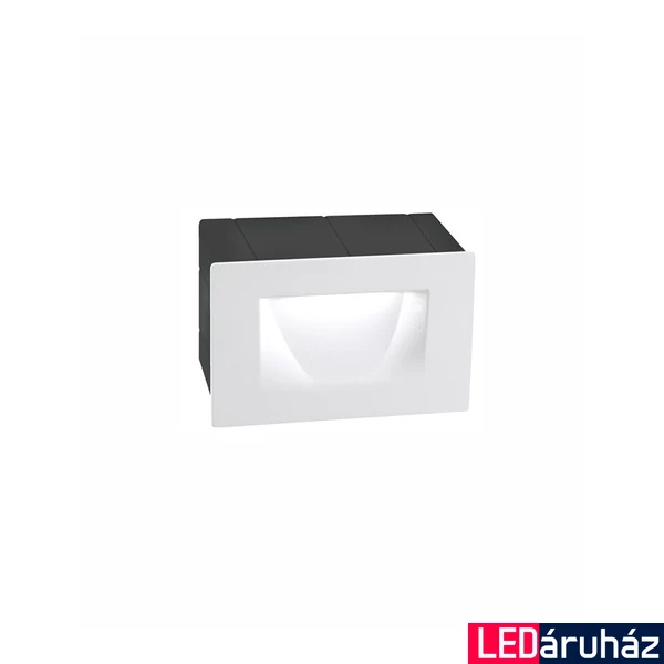 Nova Luce KRYPTON kültéri beépíthető lámpa, fehér, 3000K melegfehér, beépített LED, 1x3W, 270 lm, 726402