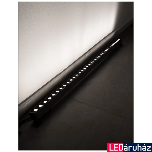 Nova Luce WALL WASHER kültéri falmosó világítás, króm, 3000K melegfehér, beépített LED, 1x15W, 1200 lm, 9011102