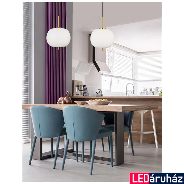 Nova Luce LATO 1 ágú függeszték, üveg, E27 foglalattal, max. 1x12W, 9624061
