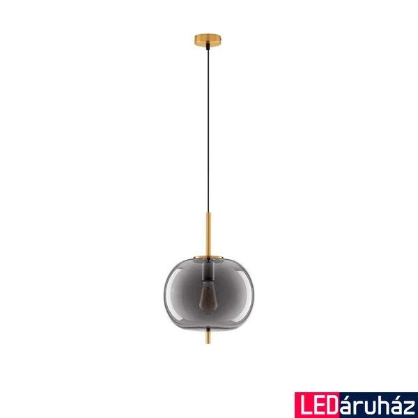 Nova Luce LATO függeszték, sárgaréz, füstszínű, E27 foglalattal, max. 1x12W, 9624079