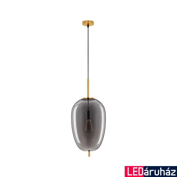 Nova Luce LATO függeszték, sárgaréz, füstszínű, E27 foglalattal, max. 1x12W, 9624081