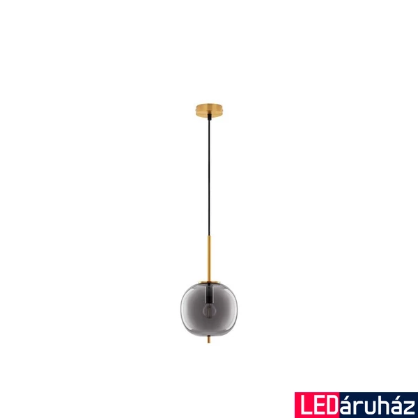 Nova Luce LATO függeszték, sárgaréz, füstszínű, E27 foglalattal, max. 1x12W, 9624096