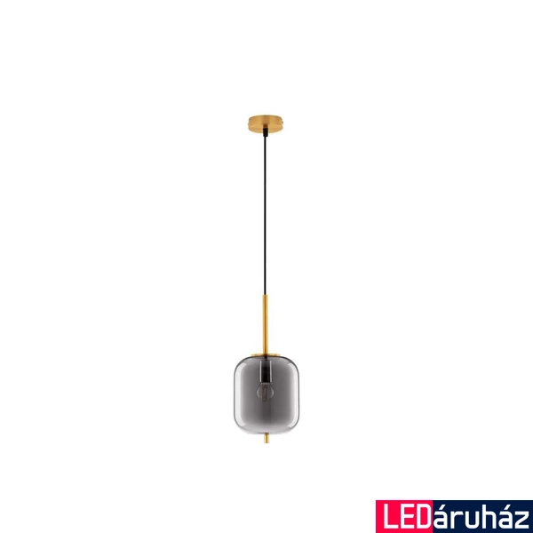 Nova Luce LATO függeszték, sárgaréz, füstszínű, E27 foglalattal, max. 1x12W, 9624097