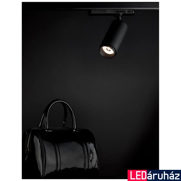 Nova Luce LAVISH 3 fázisú sínre szerelhető lámpa, fekete, 3000K melegfehér, beépített LED, 1x24W, 2295 lm, 9123141