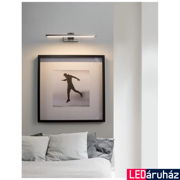 Nova Luce MARNELL fali lámpa, matt nikkel, 3000K melegfehér, beépített LED, 1x12W, 801 lm, 9117302