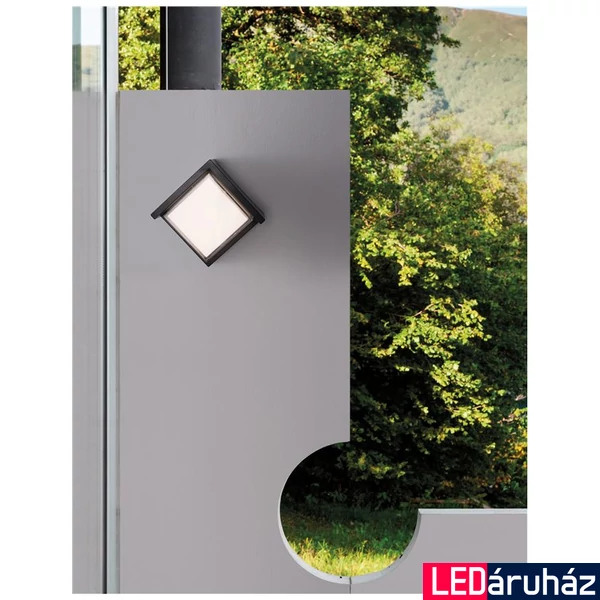 Nova Luce MAX kültéri fali lámpa, sötétszürke, 3000K melegfehér, max. 12W, 630 lm, 9026001