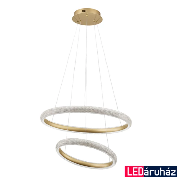 Nova Luce MEDORA függeszték, arany, 3000K melegfehér, beépített LED, 1x41W, 3500 lm, 9748156