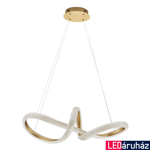 Nova Luce MEDORA függeszték, arany, 3000K melegfehér, beépített LED, 1x42W, 3400 lm, 9748157