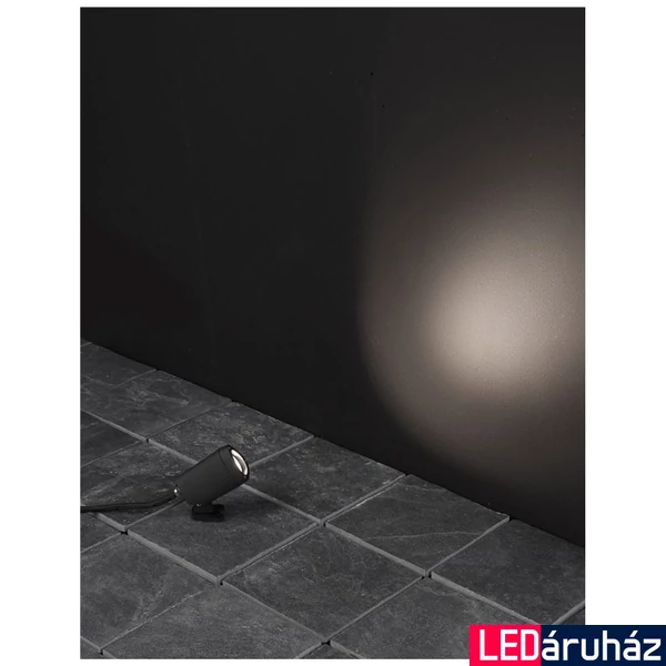 Nova Luce MINI kültéri állólámpa, fekete, 3000K melegfehér, beépített LED, 1x3W, 180 lm, 9010004