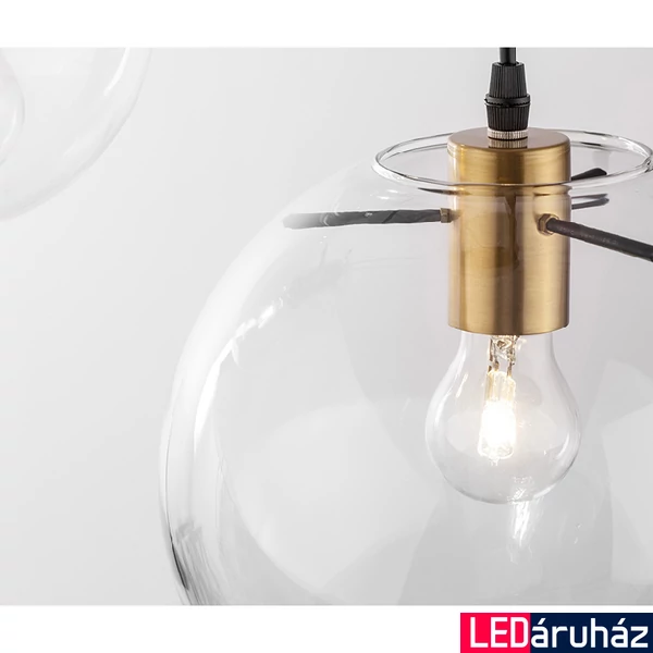 Nova Luce MIRALE több ágú függeszték, üveg, E27 foglalattal, max. 3x12W, 9416933