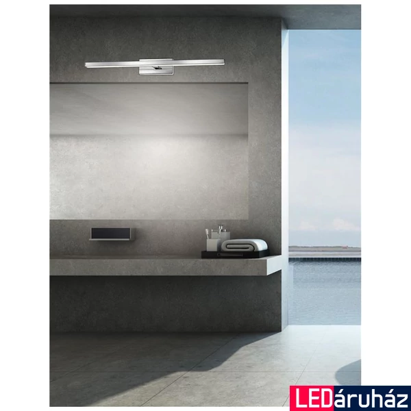Nova Luce MODENA fürdőszobai fali lámpa, króm, 3000K melegfehér, beépített LED, 1x18W, 1513 lm, 787002