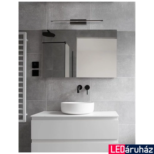 Nova Luce MONDRIAN fürdőszobai fali lámpa, fekete, 3000K melegfehér, beépített LED, 1x20W, 1615 lm, 9053202