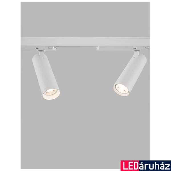 Nova Luce MONVEL 3 fázisú sínre szerelhető lámpa, decorative mágneses sínrendszerhez, fehér, 3000K melegfehér, beépített LED, 1x30W, 2230 lm, 9062301