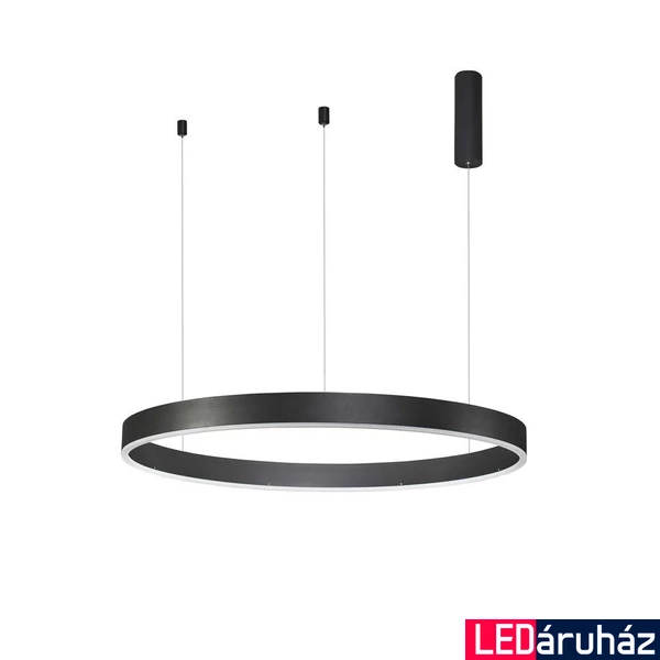 Nova Luce MOTIF függeszték, fekete, 2700K-6000K áltoztatható fehér, beépített LED, 60W, 3800 lm, 9530214