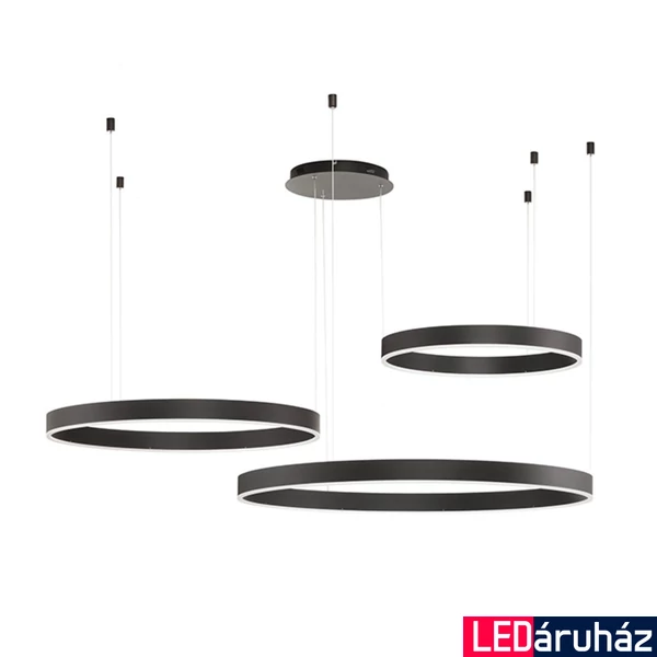 Nova Luce MOTIF több ágú függeszték, fekete, 3000K melegfehér, beépített LED, 1x143W, 13163 lm, 9530170