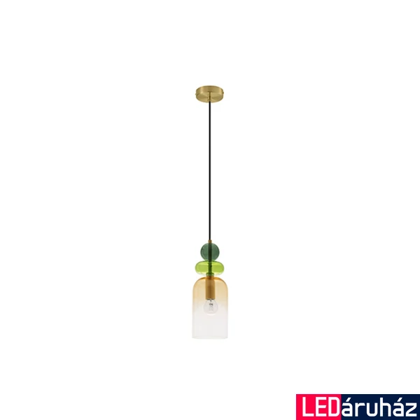 Nova Luce MURANO függeszték, zöld, E14 foglalattal, max. 1x5W, 9009235