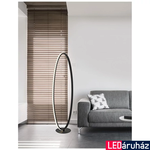 Nova Luce NAGER állólámpa, fekete, 3000K melegfehér, beépített LED, 1x35W, 1873 lm, 9481096