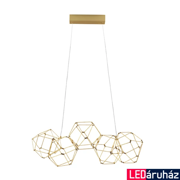 Nova Luce NEBULA függeszték, arany, 3000K melegfehér, beépített LED, 1x22W, 1822 lm, 9695211