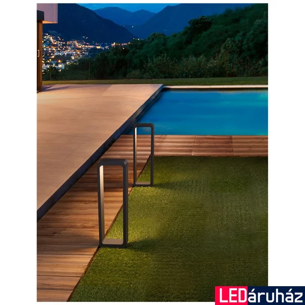 Nova Luce NED kültéri állólámpa, szürke, 3000K melegfehér, beépített LED, 1x6W, 480 lm, 9104022