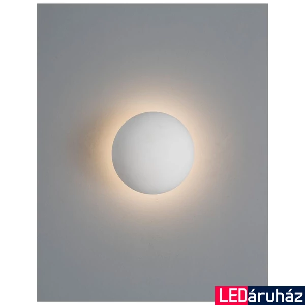 Nova Luce NETUNE fali lámpa, indirekt fénnyel, fehér, 3000K melegfehér, beépített LED, 1x6W, 160 lm, 9831050