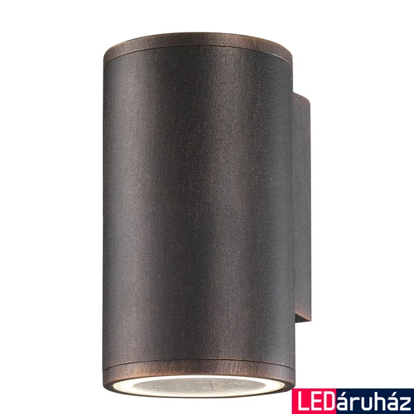 Nova Luce NODUS kültéri fali lámpa, barna, GU10 foglalattal, max. 1x35W, 773222