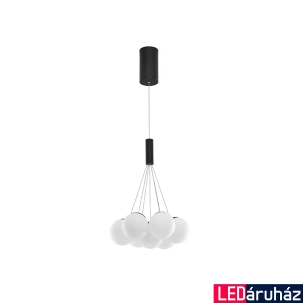 Nova Luce NUVOLE függeszték, fekete, 3000K melegfehér, beépített LED, 1x49W, 2240 lm, 9061433