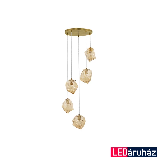 Nova Luce ODELLE függeszték, sárga, E14 foglalattal, max. 5x5W, 9009255