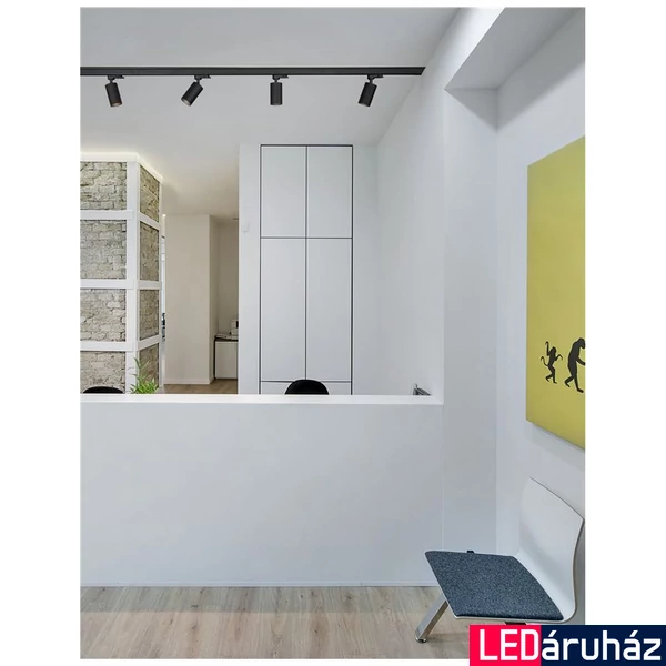 Nova Luce PARIS 3 fázisú sínre szerelhető lámpa, fekete, GU10 foglalattal, max. 1x10W, 9011852