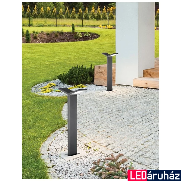 Nova Luce PARK kültéri állólámpa, szürke, 3000K melegfehér, beépített LED, 1x12W, 320 lm, 713124